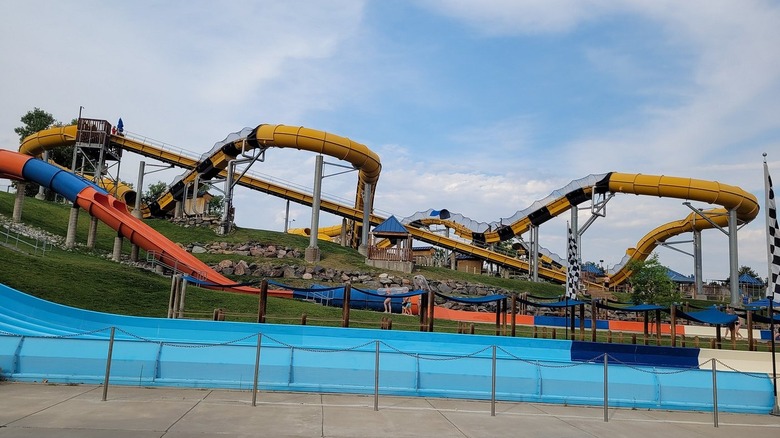 waterslides at Water World